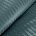 Pościel satynowa 220x200 VERA jednokolorowa gładka morska w prążki - 4