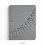 Prześcieradło z bawełny jersey 4 z elastanem z gumką stalowe 240x220 - 6