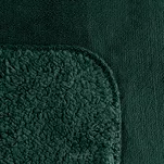Koc jednokolorowy 150x200 TEDY ciemna zieleń imitujący buklę - 4