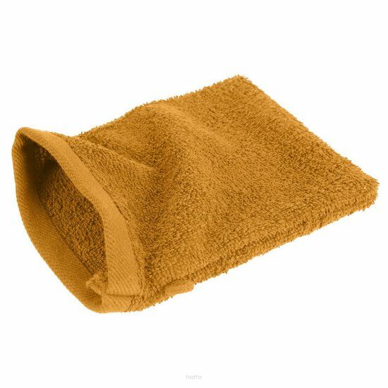 Rękawica bawełniana 16x21 GŁADKA 2 jednokolorowa musztardowa