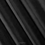 Zasłona na przelotkach 140x250 VILLA welwetowa czarna o aksamitnej strukturze - 7