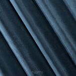 Zasłona na przelotkach 140x250 VILLA welwetowa granatowa o aksamitnej strukturze - 6