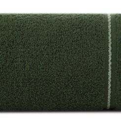 Ręcznik bawełniany 30x50 EMINA zielony ze stebnowaną bordiurą