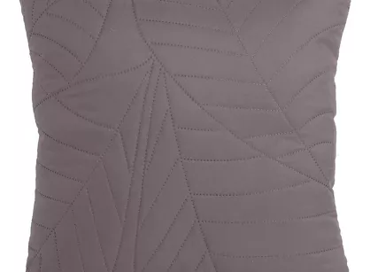 Poszewka 40x40 BONI 6 grafitowa pikowana z mikrofibry botaniczny wzór liści