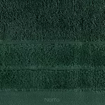 Ręcznik bawełniany 50x90 DAMLA ciemna zieleń gładki z subtelną bordiurą - 2