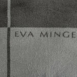 Koc bawełniano akrylowy 220x240 ELEGANT 3 Eva Minge srebrny stalowy wzór geometryczny dwustronny - 4