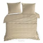 Pościel z makosatyny 140x200 ELEGANT 1D Eva Minge beżowy z ozdobną kantą i haftem - 3