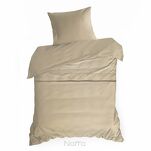 Pościel z makosatyny 140x200 ELEGANT 1D Eva Minge beżowy z ozdobną kantą i haftem - 4