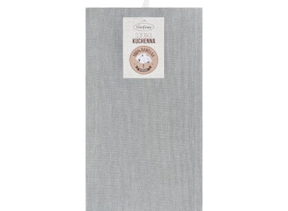 Komplet ścierek kuchennych 2x50x70 KARIN srebrne w pasy z bawełny