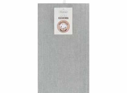 Komplet ścierek kuchennych 2x50x70 KARIN srebrne w pasy z bawełny