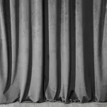 Zasłona na taśmie 140x270 MELANIE welwetowa stalowa o aksamitnej strukturze - 8