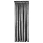 Zasłona na taśmie 140x270 MELANIE welwetowa stalowa o aksamitnej strukturze - 6