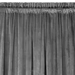 Zasłona na taśmie 140x270 MELANIE welwetowa stalowa o aksamitnej strukturze - 4