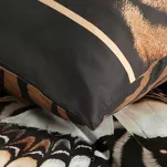 Pościel z makosatyny 220x200 EVA 18 Eva Minge czarna z designerskim wzorem zwierzęcym w motyle z kolekcji Premium - 2