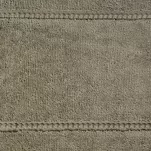 Ręcznik bawełniany 50x90 MARI jsny brąz z welurową bordiurą w pasy - 3