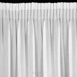 Firana na taśmie 140x270 SANDRA biała gładka z etaminy - 4