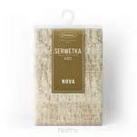 Serwetka 30x40 ALINA beżowa z żakardowym wzorem drobnych kwadracików 4 szt. - 2