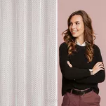 Firana na przelotkach 140x250 MIRELLA biała o strukturze siatki - 8