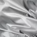 Zasłona na przelotkach 140x250 DANI welwetowa srebrna jednokolorowa zdobiona w dolnej części falbanami - 7