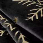 Nakładka świąteczna 85x85 20A welwetowa czarna w śnieżynki - 3