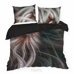 Pościel z makosatyny 160x200 SIERRA Eva Minge czarna różowa designerski wzór - 4