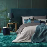 Pościel satynowa 220x200 DINA dwukolorowa gładka srebrna stalowa z kolekcji Diva Line - 4