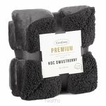 Koc jednokolorowy 150x200 TEDY stalowy imitujący buklę - 5