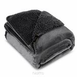 Koc jednokolorowy 150x200 TEDY stalowy imitujący buklę - 4