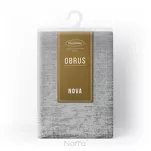 Obrus 140x180 ALINA srebrny z żakardowym wzorem drobnych kwadracików - 3