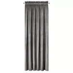 Zasłona na taśmie 140x300 PIERRE welwetowa stalowa jednokolorowa - 9