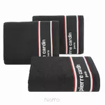 Ręcznik KARL 70x140 KARL Pierre Cardin czarny zdobiony kontrastową bordiurą z napisami Pierre Cardin - 4