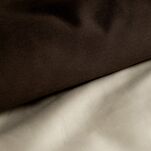 Pościel z makosatyny 220x200 LUNARA beżowa brązowa z ozdobnym sznurem pasmanteryjnym - 3