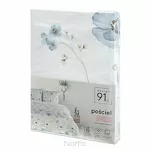 Pościel z mikrowłókna 160x200 INES biała z wzorem delikatnych kwiatków Design 91 - 7