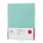 Prześcieradło z bawełny jersey z gumką miętowe 120x200 Design 91 - 6