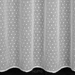 Zasłona na przelotkach 140x250 HANIA z etaminy biała z groszkami - 8