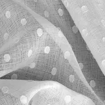 Zasłona na przelotkach 140x250 HANIA z etaminy biała z groszkami - 9