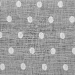 Zasłona na przelotkach 140x250 HANIA z etaminy biała z groszkami - 2