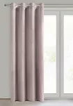 Zasłona gotowa na przelotkach 140x250 MELANIE welwetowa pudrowa o aksamitnej strukturze - 8