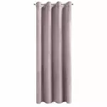 Zasłona gotowa na przelotkach 140x250 MELANIE welwetowa pudrowa o aksamitnej strukturze - 7