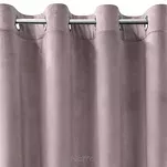 Zasłona gotowa na przelotkach 140x250 MELANIE welwetowa pudrowa o aksamitnej strukturze - 6