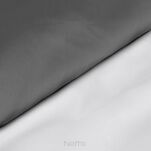 Pościel satynowa 160x200 NOVA 3 dwukolorowa gładka biała stalowa - 8