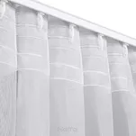 Firana na taśmie flex 400x300 TONIA biała z błyszczącej drobnej siateczki - 10