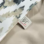 Pościel z mikrowłókna 140x200 VERANO 4 biała jasny brąz wzór geometryczny Design 91 - 8