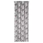 Zasłona na taśmie 140x270 LUCIA welwetowa kremowa ciemny róż z wzorem wyrazistych piwonii - 6