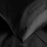 Pościel z makosatyny 220x200 ELEGANT 1B Eva Minge czarna z ozdobną kantą i haftem - 6