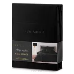 Pościel z makosatyny 220x200 ELEGANT 1B Eva Minge czarna z ozdobną kantą i haftem - 2