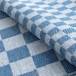 Komplet ścierek kuchennych 2x50x70 MAURO niebieskie w kratkę z bawełny - 2