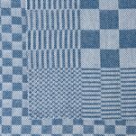 Komplet ścierek kuchennych 2x50x70 MAURO niebieskie w kratkę z bawełny - 3