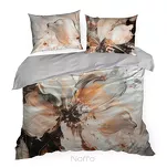 Pościel z makosatyny 220x200 AMARA Eva Minge ruda szara designerski wzór Premium - 4