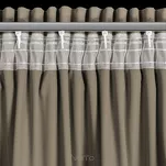 Zasłona na taśmie 140x270 MELANIE welwetowa brązowa o aksamitnej strukturze - 8